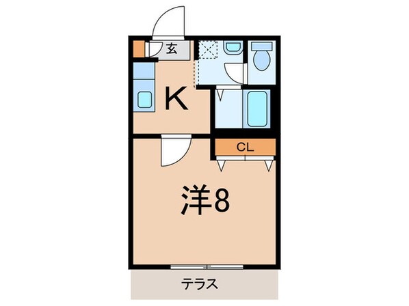 スカイコートの物件間取画像